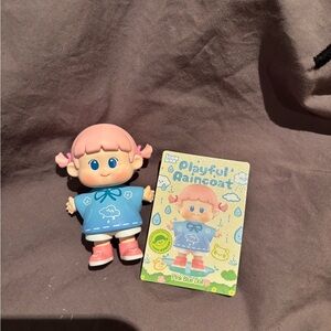 YUUNA Pink Blue Raincoat Doll